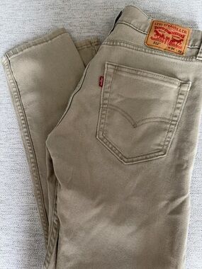 Levi's Men’s Slim Straight Jeans - Khaki 512